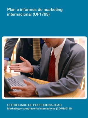 cover image of UF1783--Plan e informes de marketing internacional.
